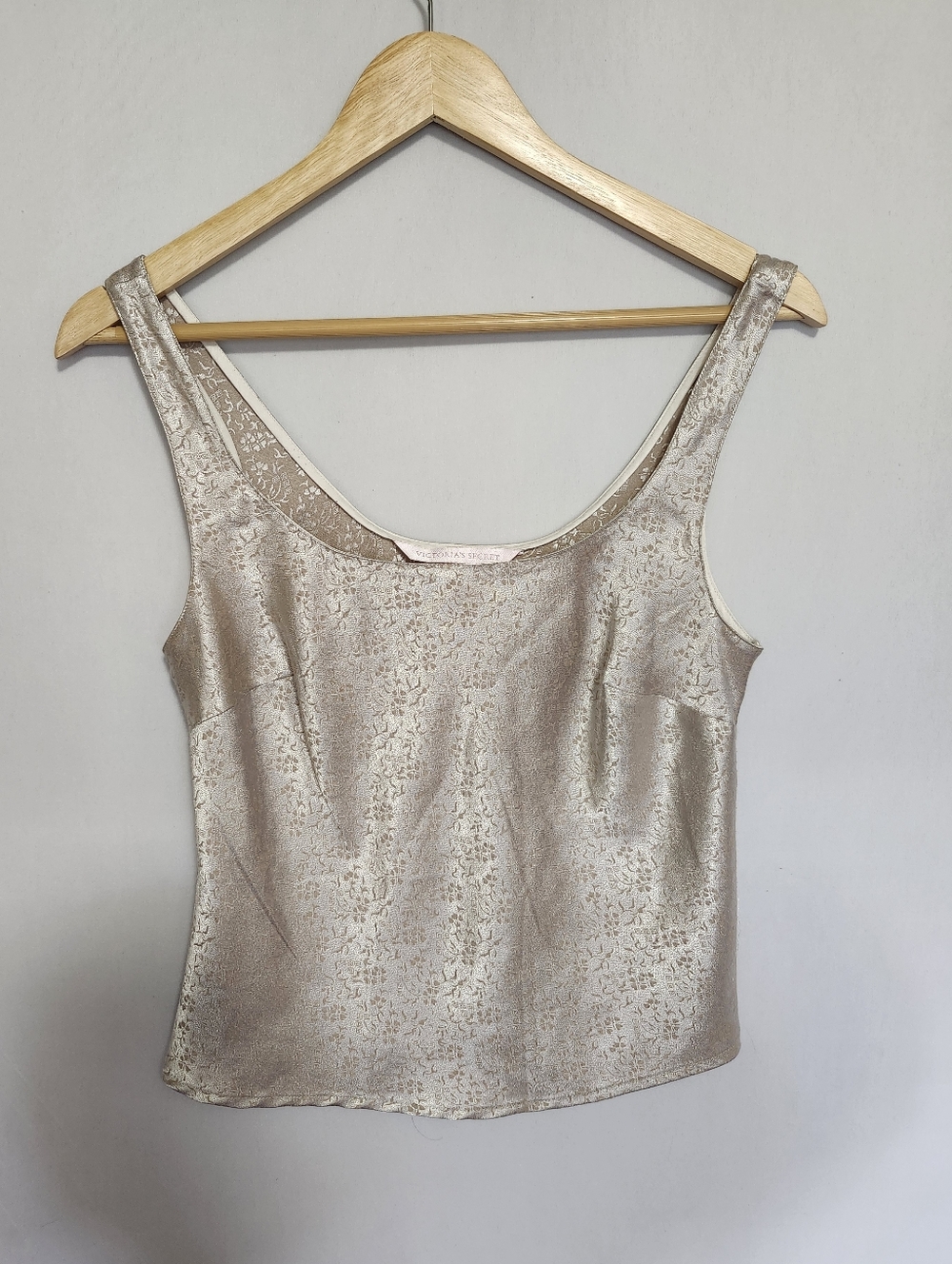 Victoria's Secret Gold Champagne Tank Size S